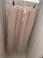Load image into Gallery viewer, 1.Striped Wide Leg Trousers-Brown/Ecru
