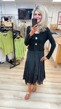 Load image into Gallery viewer, 1.Cotton Midi Skirt-Black
