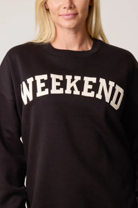 1.  WEEKEND Sweatshirt-Black