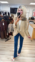 Load image into Gallery viewer, 1.              Waterfall Suedette Jacket-Camel
