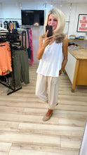 Load image into Gallery viewer, 1.               Button Sleeveless Top-White
