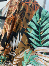 Load image into Gallery viewer, 1. SARA Silky Midi Dress-Black/Brown/Gold Flecks
