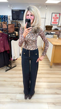 Load image into Gallery viewer, 1.    Mesh Sheer Top-Brown Leopard

