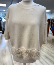Load image into Gallery viewer, 1.                       Super Soft Eyelash Trim Jumper-Ivory
