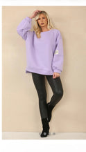 Load image into Gallery viewer, 1.             LIFE Oversize Sweatshirt-Lilac
