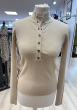 Load image into Gallery viewer, 1.    Gold Stud Ribbed Soft Knit-Stone
