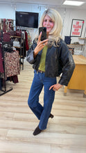 Load image into Gallery viewer, 1.           Faux Leather Butter Soft Zip Up Bomber-Black
