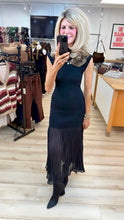 Load image into Gallery viewer, 1.    Pleated Skirt Dress-Black
