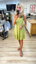 Load image into Gallery viewer, 1.     Frill Hem Dress-Lime
