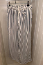 Load image into Gallery viewer, 1.Striped Wide Leg Trousers-Navy/Ecru
