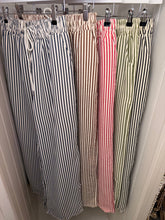 Load image into Gallery viewer, 1.Striped Wide Leg Trousers-Khaki/Ecru
