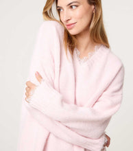 Load image into Gallery viewer, 1.               Lace Trim Jumper-Soft Pink/White
