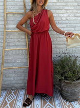 Load image into Gallery viewer, 1.                   One Shoulder Maxi Dress-Terracotta

