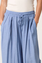 Load image into Gallery viewer, 1.       Crinkle Drawstring Trousers-Light Blue
