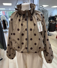 Load image into Gallery viewer, 1.                         Lined Bomber Rain Jacket-Latte/Chocolate
