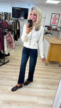 Load image into Gallery viewer, 1.               Super Soft Multi Coloured Button Cardigan-Cream
