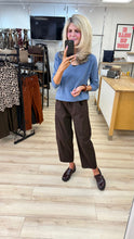 Load image into Gallery viewer, 1.                           Barrel Leg Magic Pants-Chocolate
