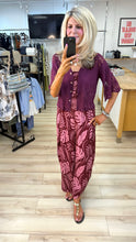 Load image into Gallery viewer, 1.      Crochet &amp; Lace Button Front Jacket-Wine
