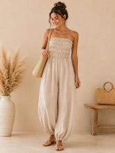 Load image into Gallery viewer, 1.      Bandeau Jumpsuit-Champagne
