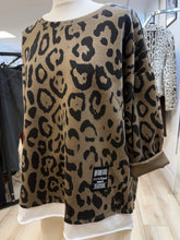 Load image into Gallery viewer, 1.    Leopard Lightweight Sweatshirt-Mocha
