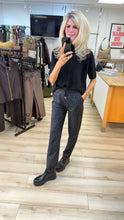 Load image into Gallery viewer, 1.                   Leopard Straight Leg Joggers-Charcoal
