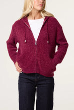 Load image into Gallery viewer, 1.         Super Soft Knit Hoodie-Berry
