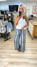 Load image into Gallery viewer, 1.    Blurred Striped Trousers-Blue/Stone

