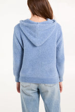 Load image into Gallery viewer, 1.                 Super Soft Knit Hoodie-Blue
