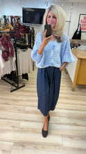 Load image into Gallery viewer, 1.    Crochet Open Knit Cardigan-Baby Blue
