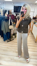 Load image into Gallery viewer, 1.                Flower Button Knitted Jacket-Chocolate
