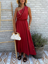 Load image into Gallery viewer, 1.                   One Shoulder Maxi Dress-Terracotta
