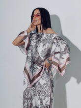 Load image into Gallery viewer, 1.                    Jungle Print 2 Piece Co Ord-White/Black/Multi
