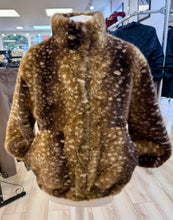 Load image into Gallery viewer, 1.      Luxe Faux Fur Bambi Bomber-Coffee
