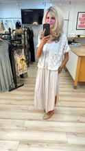 Load image into Gallery viewer, 1.        Crinkle Drawstring Trousers-Champagne
