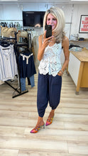 Load image into Gallery viewer, 1.                    Tulip Hem Pocket Trousers-Navy
