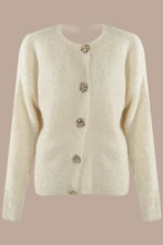 Load image into Gallery viewer, 1.             Soft Boucle Knit Cardigan-Cream
