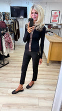 Load image into Gallery viewer, 1.            Twill Button Pocket Magic Pants-Black
