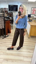 Load image into Gallery viewer, 1.     Soft Knit Exposed Seam Jumper-Air Force Blue
