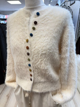 Load image into Gallery viewer, 1.               Super Soft Multi Coloured Button Cardigan-Cream
