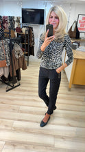 Load image into Gallery viewer, 1.                Ribbed Soft Knit Leopard Cardigan
