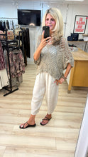 Load image into Gallery viewer, 1.  Crochet Knit Batwing Top-Taupe
