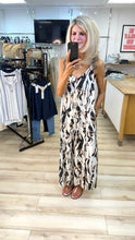Load image into Gallery viewer, 1.                 Lurex Thread Jumpsuit-Beige/Brown/Black
