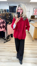 Load image into Gallery viewer, 1.                 Brushed Swing Jacket-Cherry

