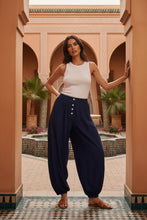 Load image into Gallery viewer, 1.        Button Balloon Pants-Navy
