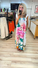 Load image into Gallery viewer, 1.                       Floral Wide Leg Jumpsuit-White/Multi
