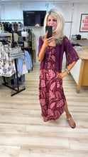 Load image into Gallery viewer, 1.      Crochet &amp; Lace Button Front Jacket-Wine
