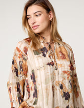 Load image into Gallery viewer, 1.              Printed Tie Neck Blouse

