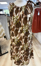 Load image into Gallery viewer, 1.     Floral Ruffle Neck Dress-Brown/Multi
