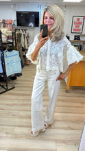 Load image into Gallery viewer, 1.Embroidered Sheer Blouse-Beige
