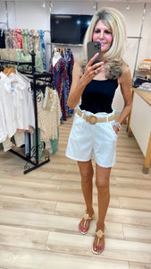 1.  Paper Bag Magic Shorts-White